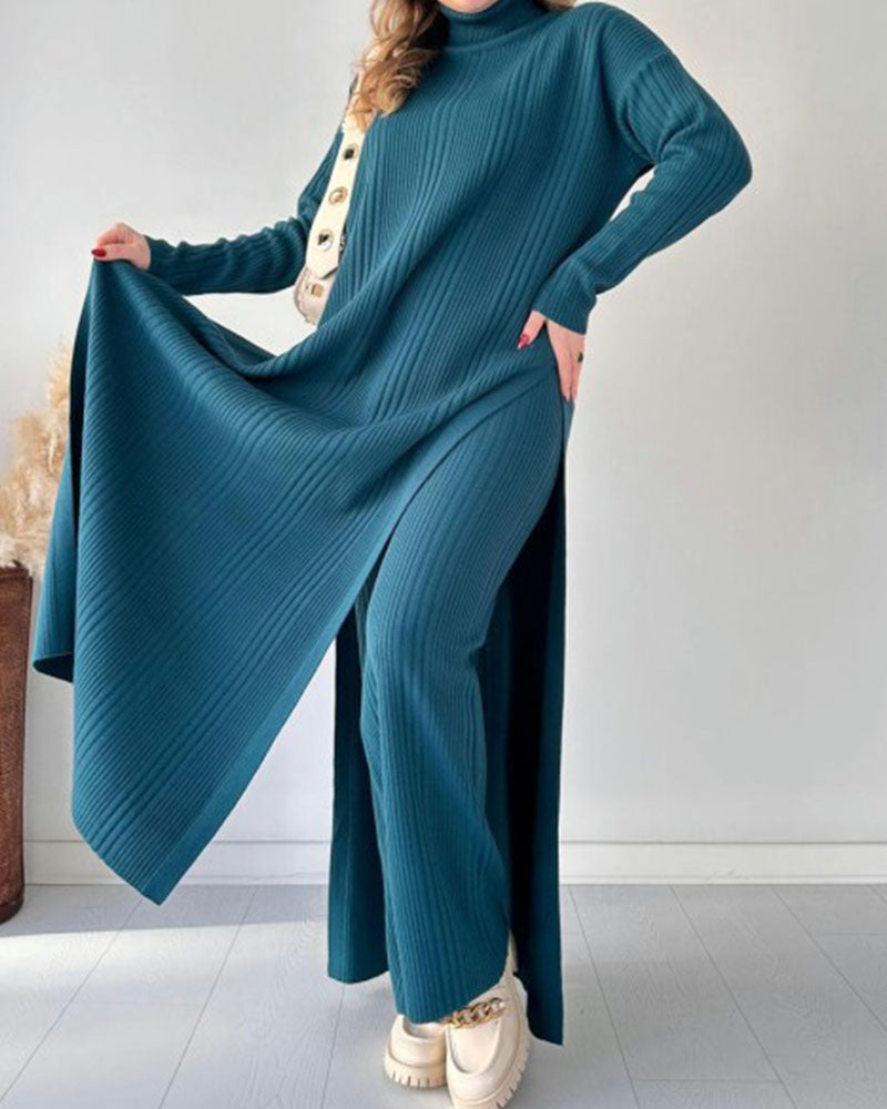 Maxi Abito Tricot con Linea Morbida