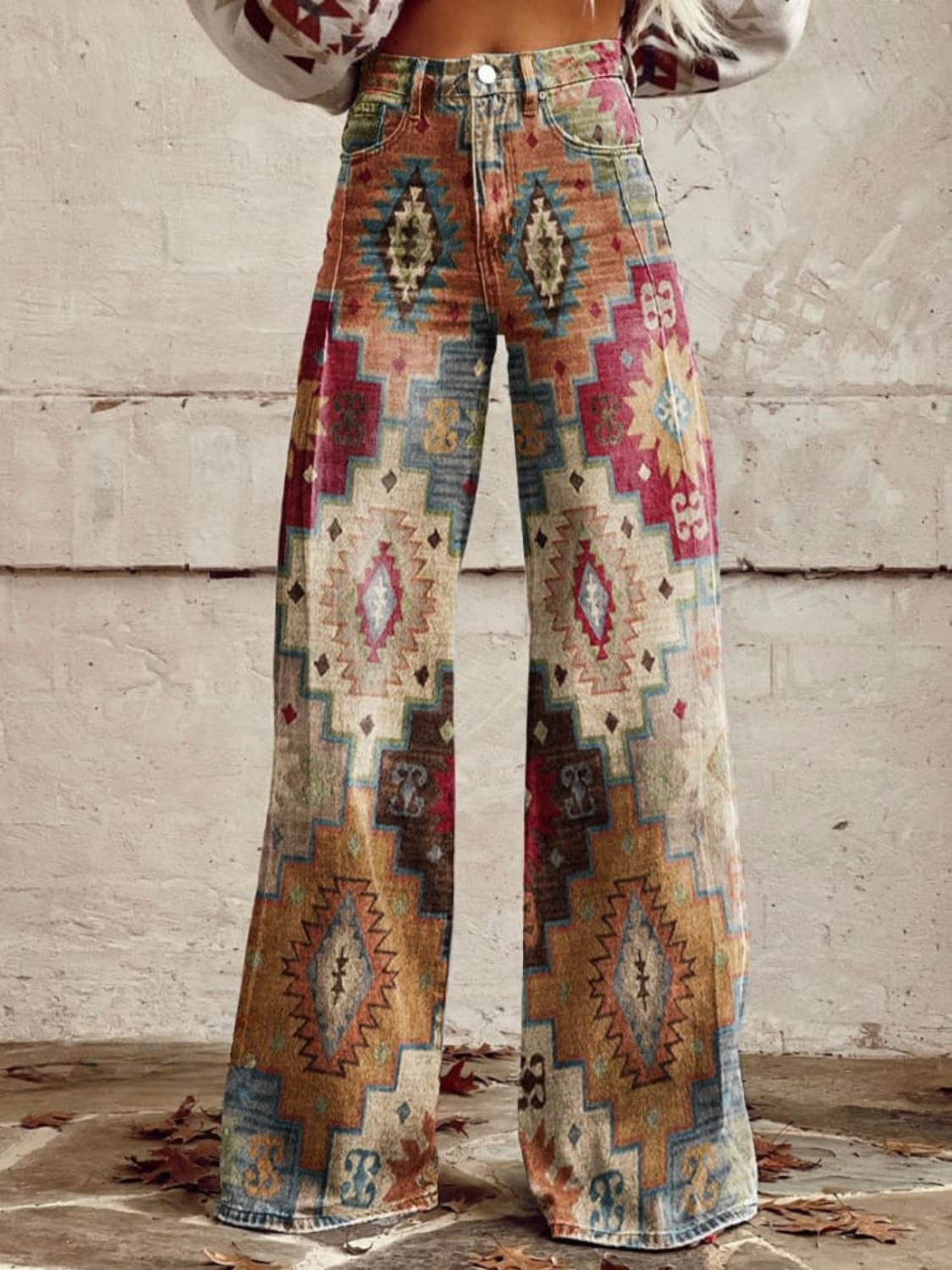 LÉA | Pantaloni Chevron Retro Eleganti e Moderni