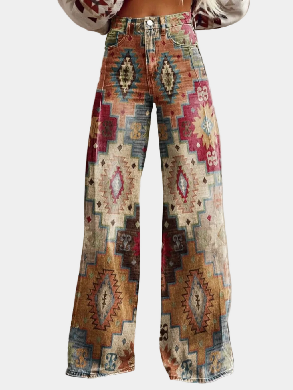 LÉA | Pantaloni Chevron Retro Eleganti e Moderni