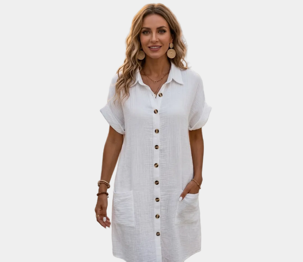 Andréa - Vestito fresco con volant