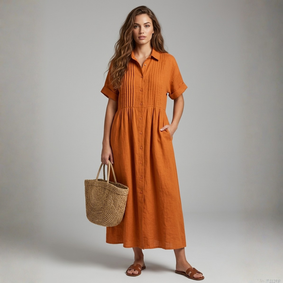 Electra - Abito camicia in cotone leggero