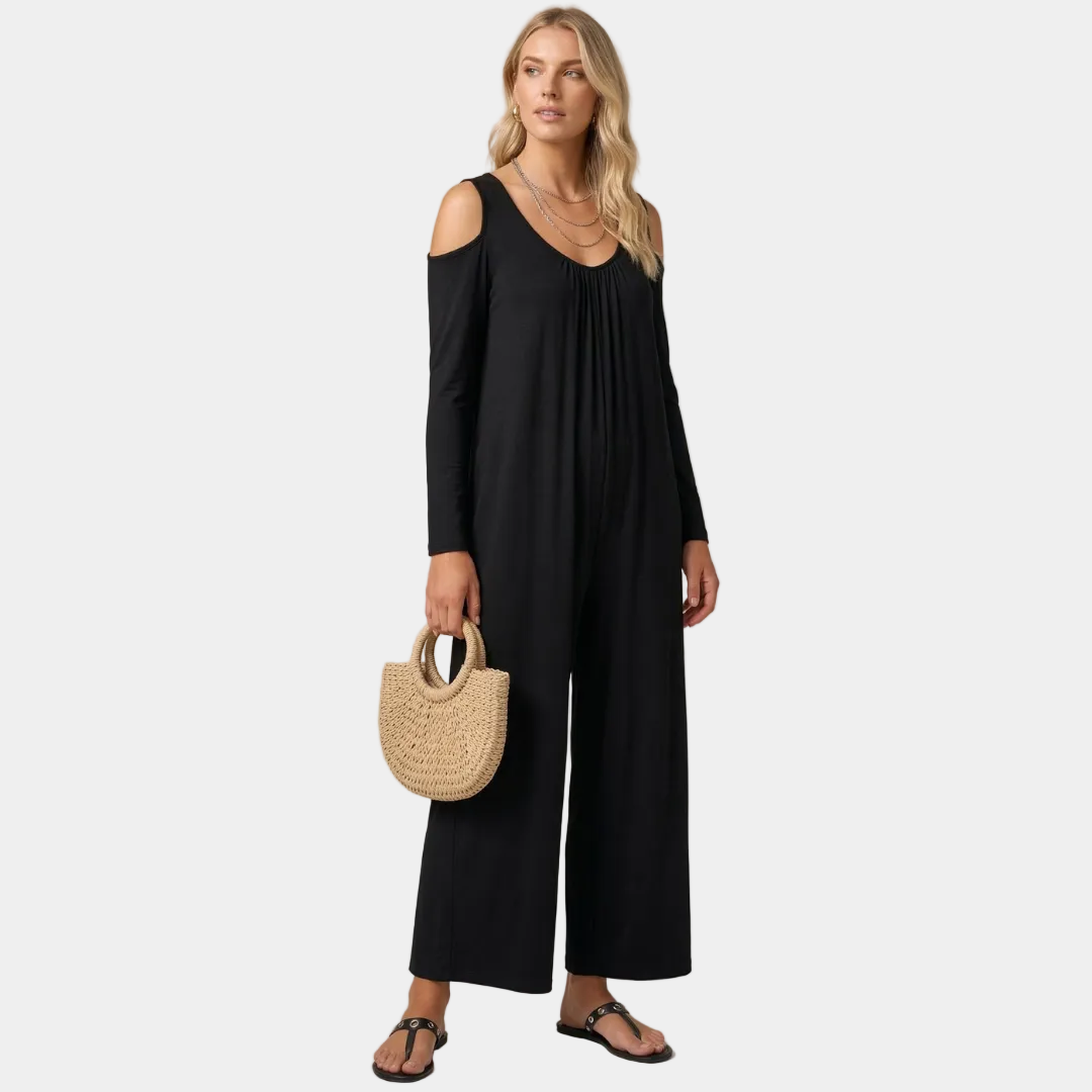 Ártemis - Elegante tuta intera con carattere forte e spalle scoperte