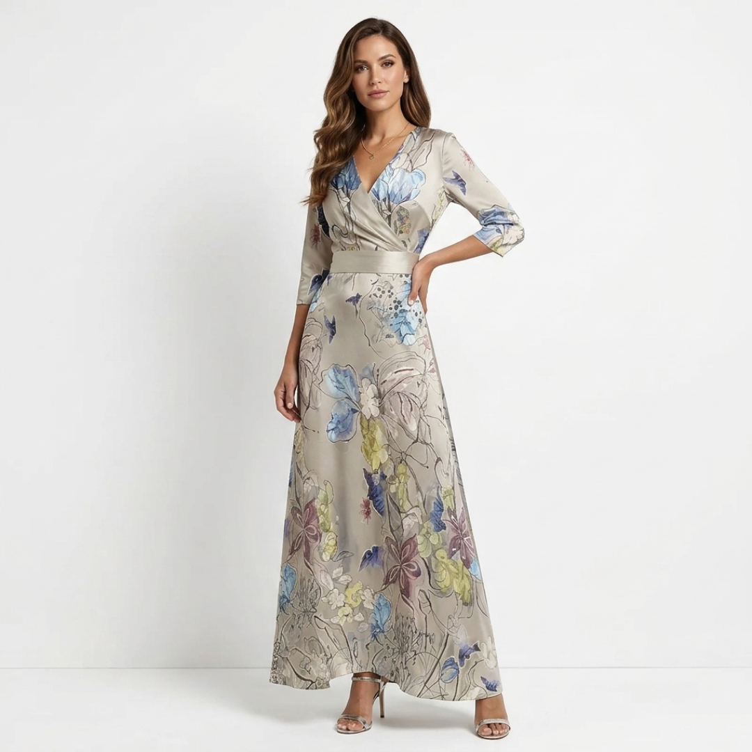 Chloe - Abito Maxi Floreale Elegante