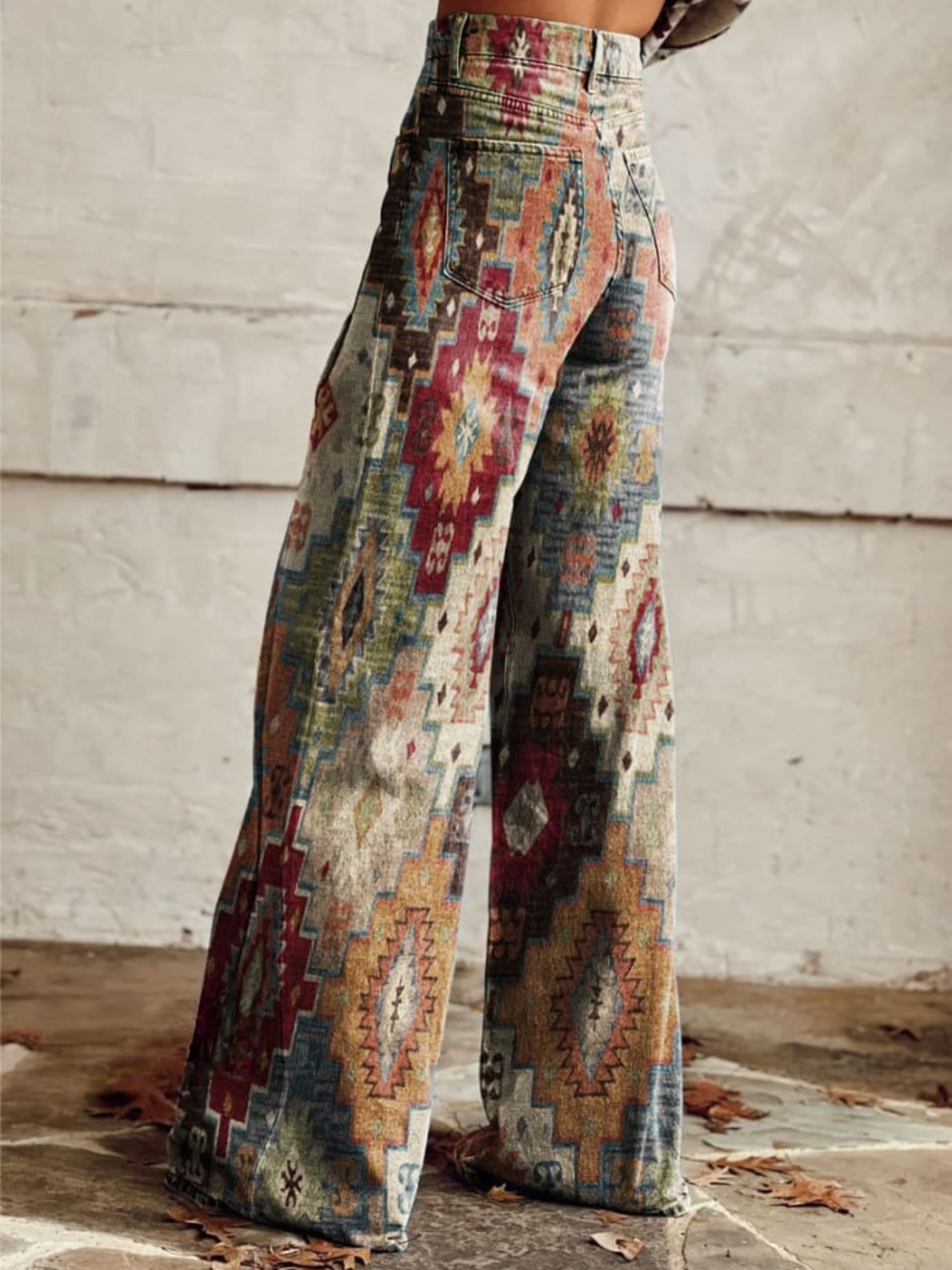 LÉA | Pantaloni Chevron Retro Eleganti e Moderni