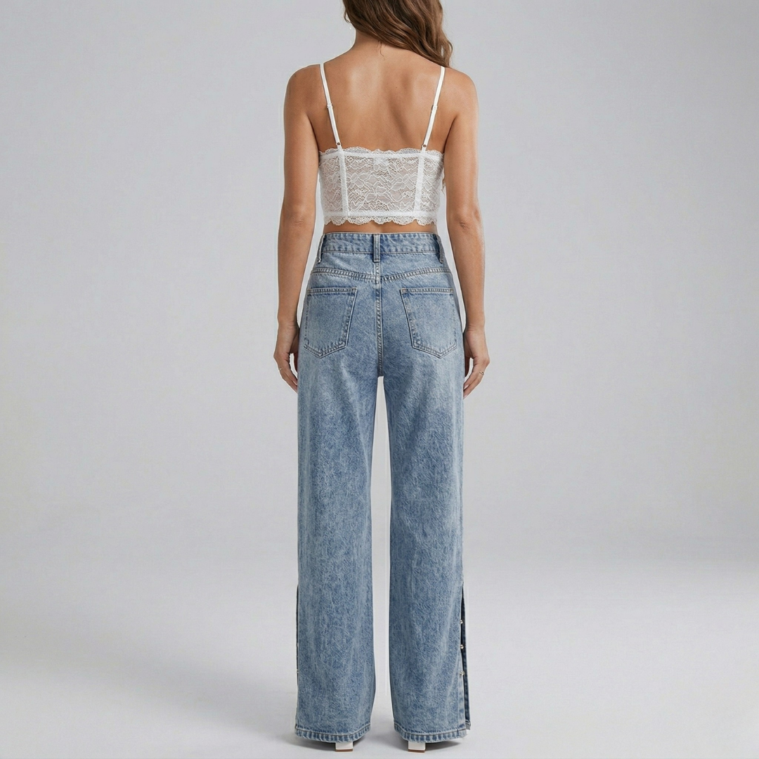 Lara - Jeans da donna a vita alta