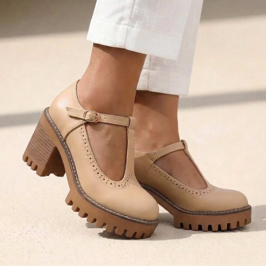 Meg - Tacchi eleganti con cinturino a T
