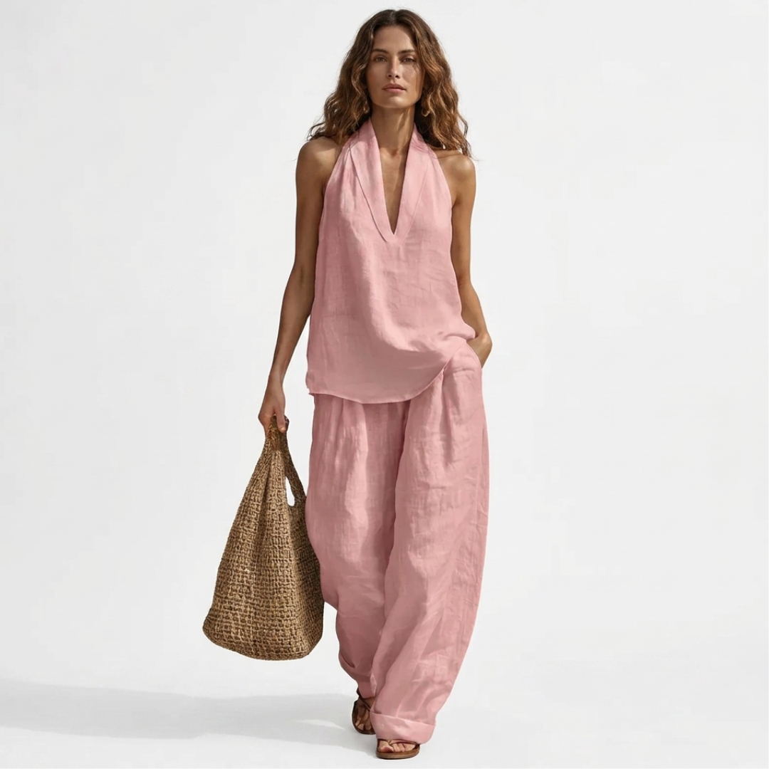 Electra – Set di due pezzi con scollatura a V