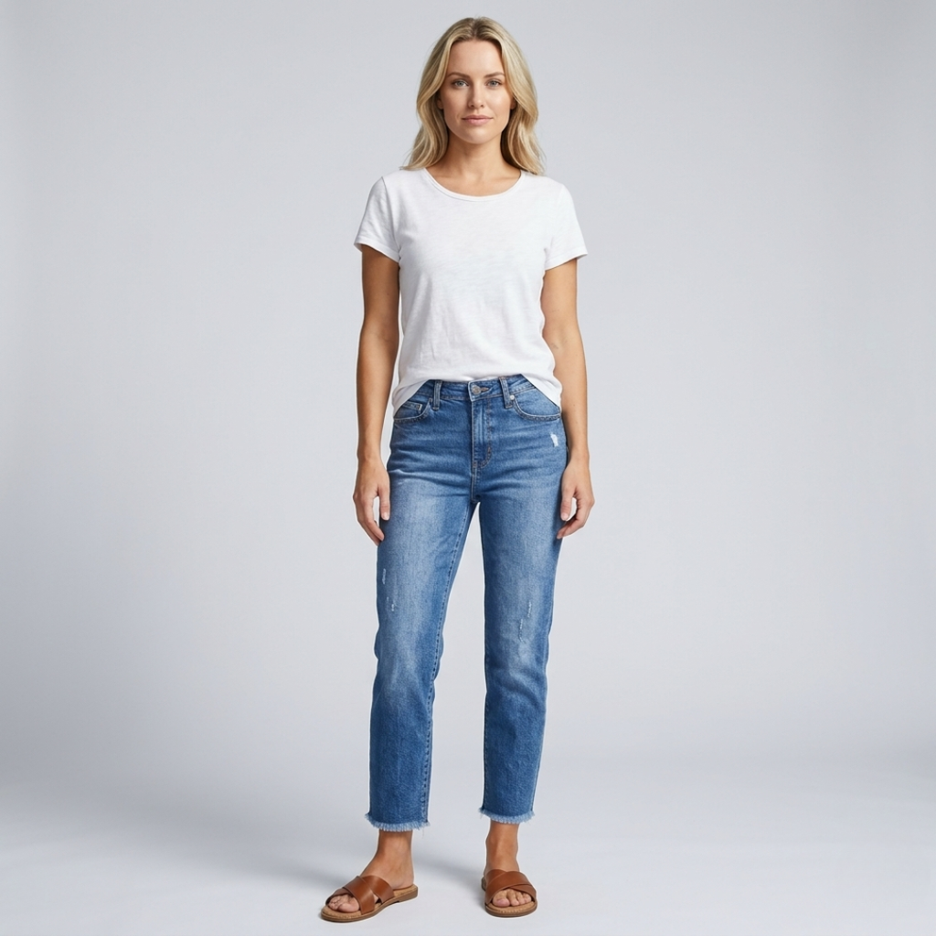 Anastasia - Jeans a gamba corta