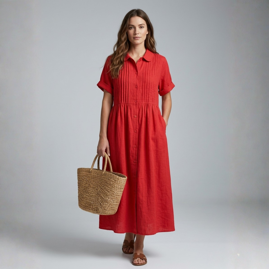 Electra - Abito camicia in cotone leggero