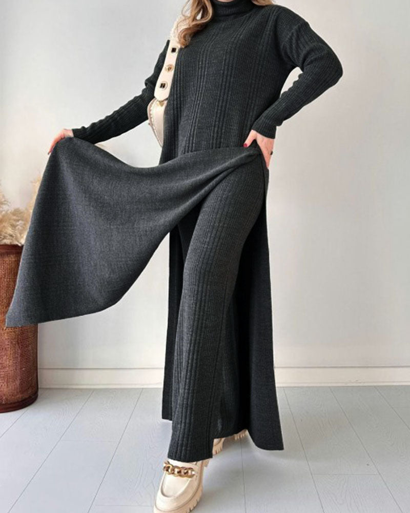Maxi Abito Tricot con Linea Morbida
