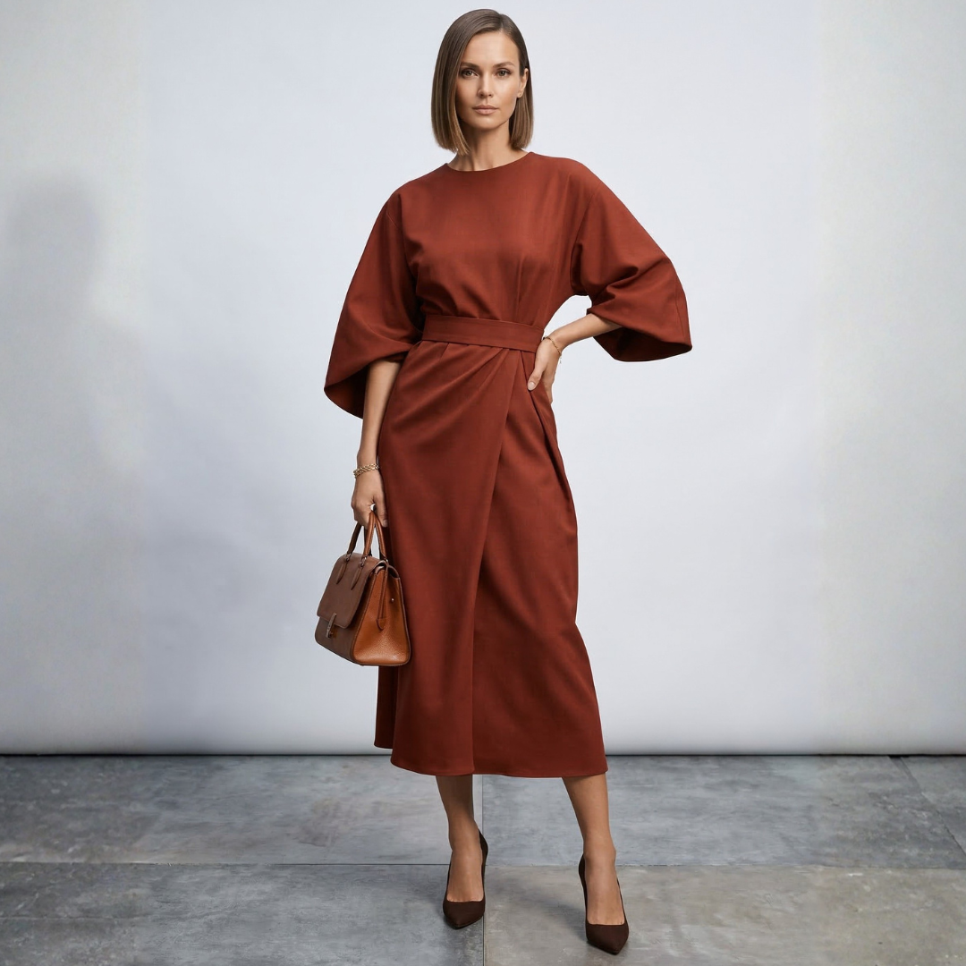 Xanthe - Abito maxi elegante con cintura