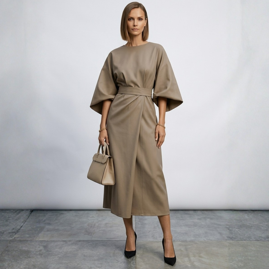 Xanthe - Abito maxi elegante con cintura