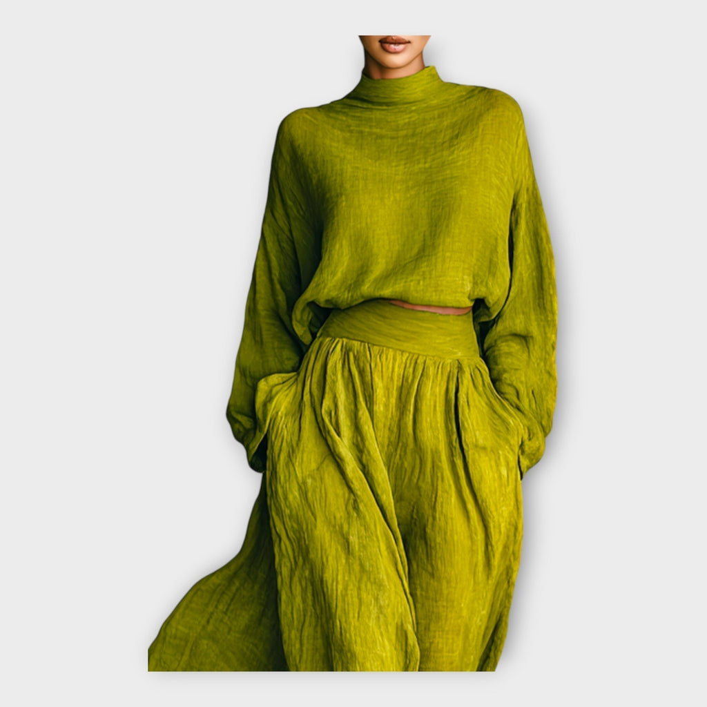 Set in maglia con eleganza ariosa