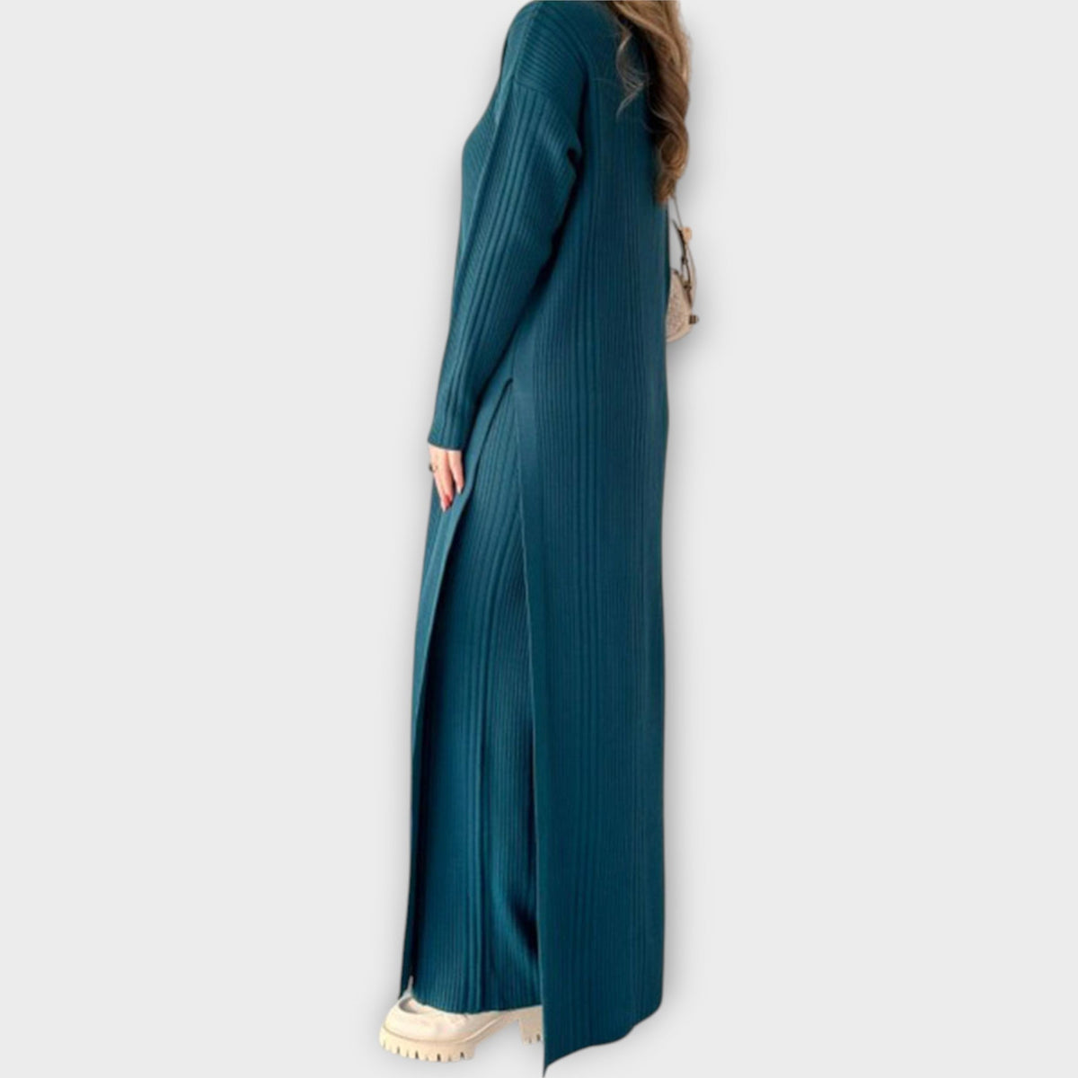 Maxi Abito Tricot con Linea Morbida