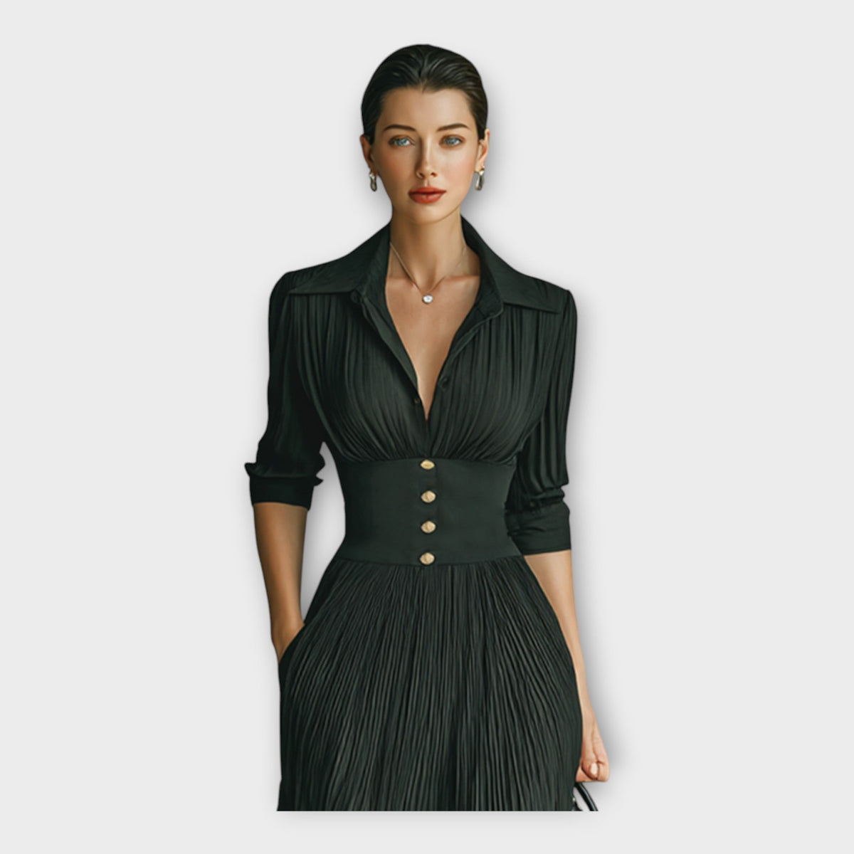 Abito lungo con eleganza raffinata