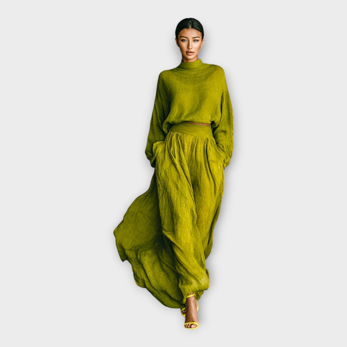 Set in maglia con eleganza ariosa