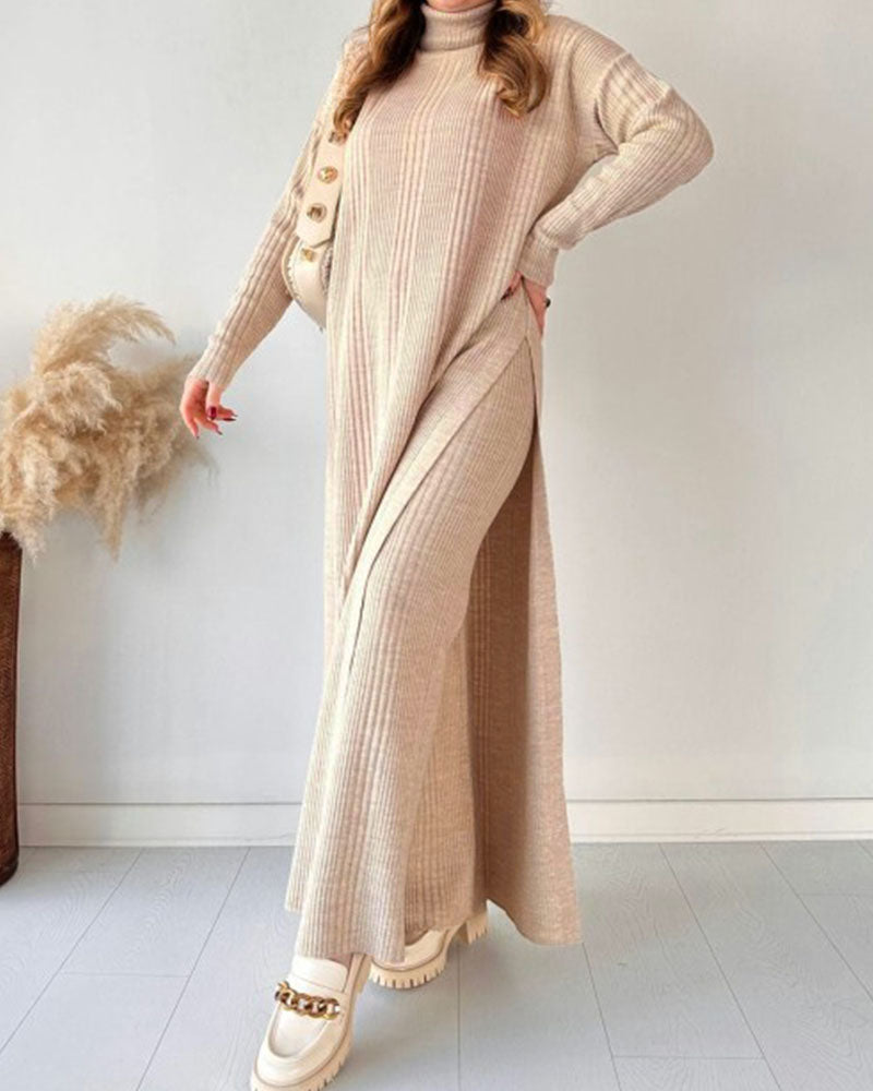 Maxi Abito Tricot con Linea Morbida