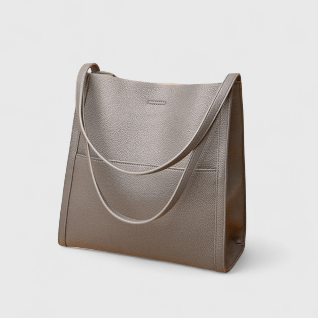 Plousia - Borsa a tracolla in pelle dal design semplice ed elegante