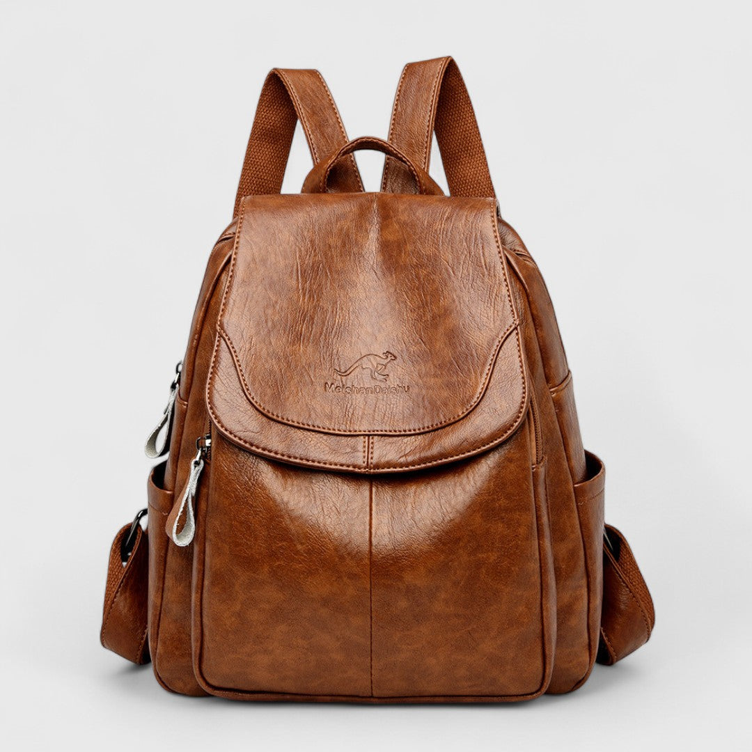 Callisto - Zaino in pelle con design e stile obiettivo