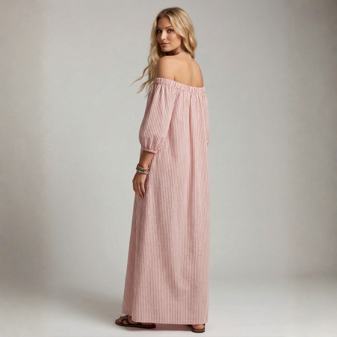 Aura - Vestito Maxi in Lino e Cotone