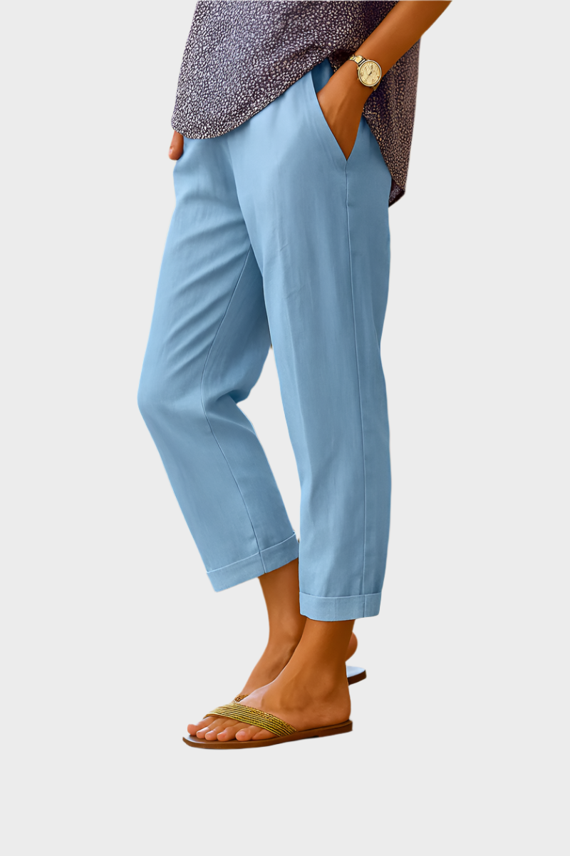 Pantaloni Estivi in Lino e Cotone