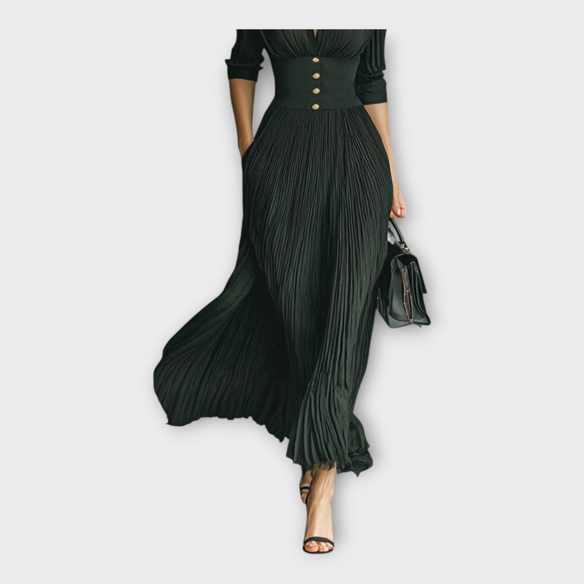 Abito lungo con eleganza raffinata