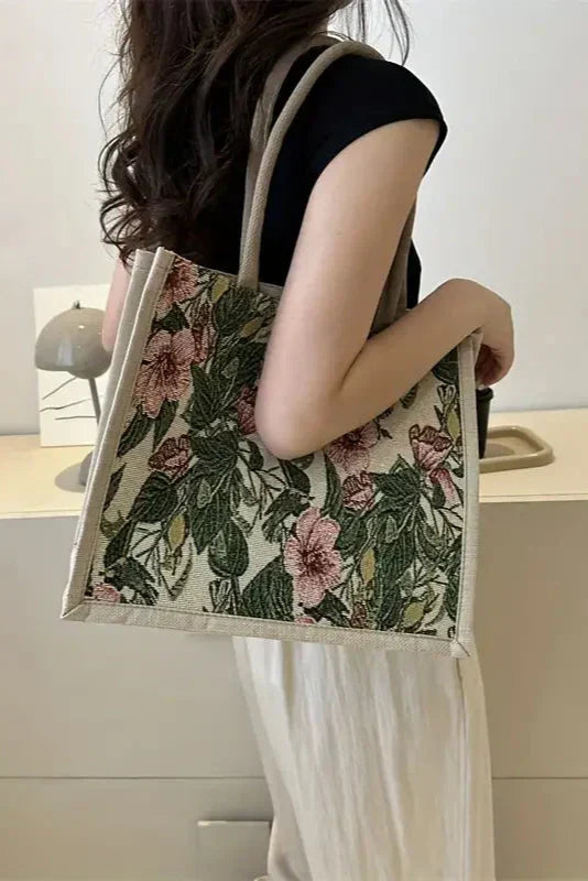 Borsa Taila in Sapone Indiano con Design Fiorito e Sostenibile