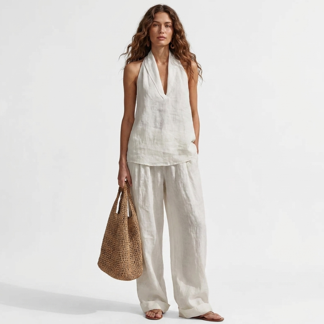 Electra – Set di due pezzi con scollatura a V