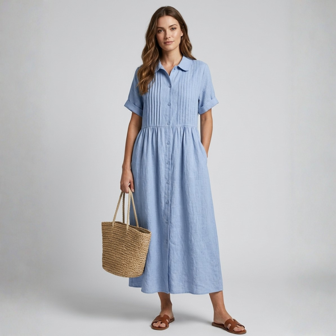 Electra - Abito camicia in cotone leggero
