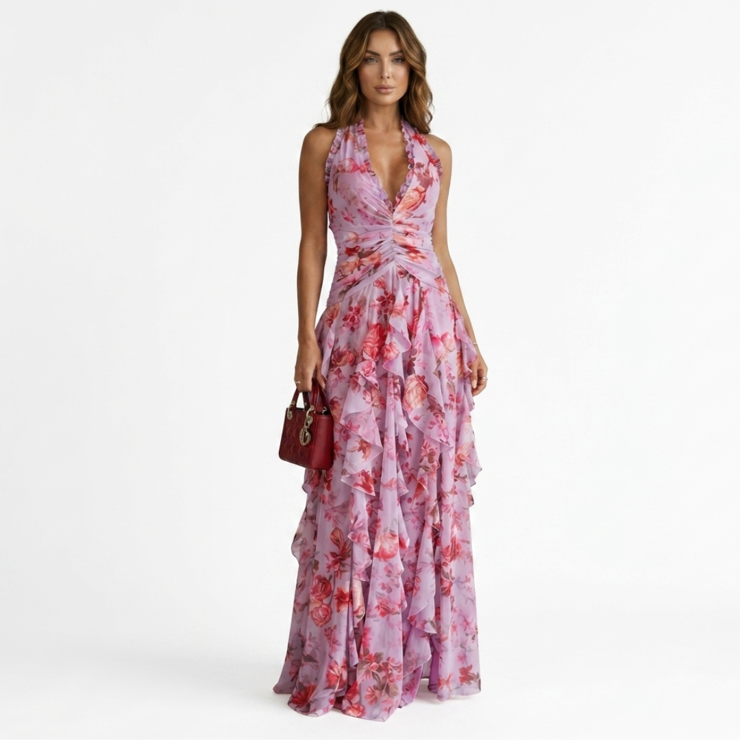 Dora - Maxi abito con scollo