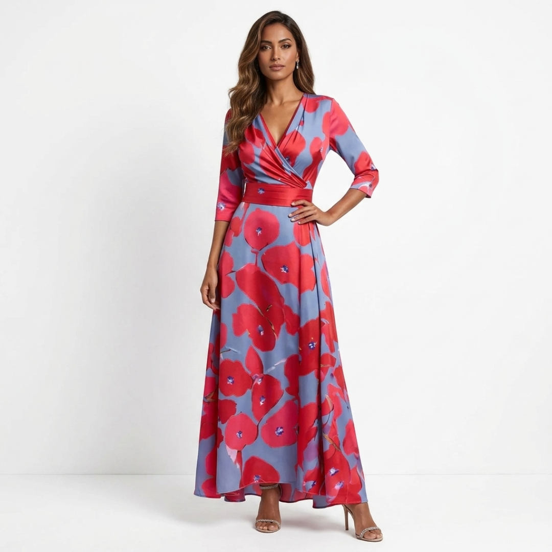 Chloe - Abito Maxi Floreale Elegante