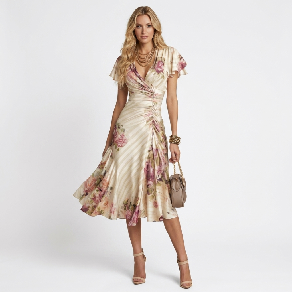 Camile - Abito elegante con fiori