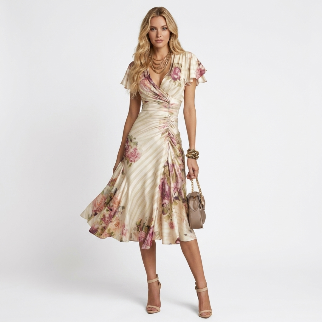 Camile - Abito elegante con fiori