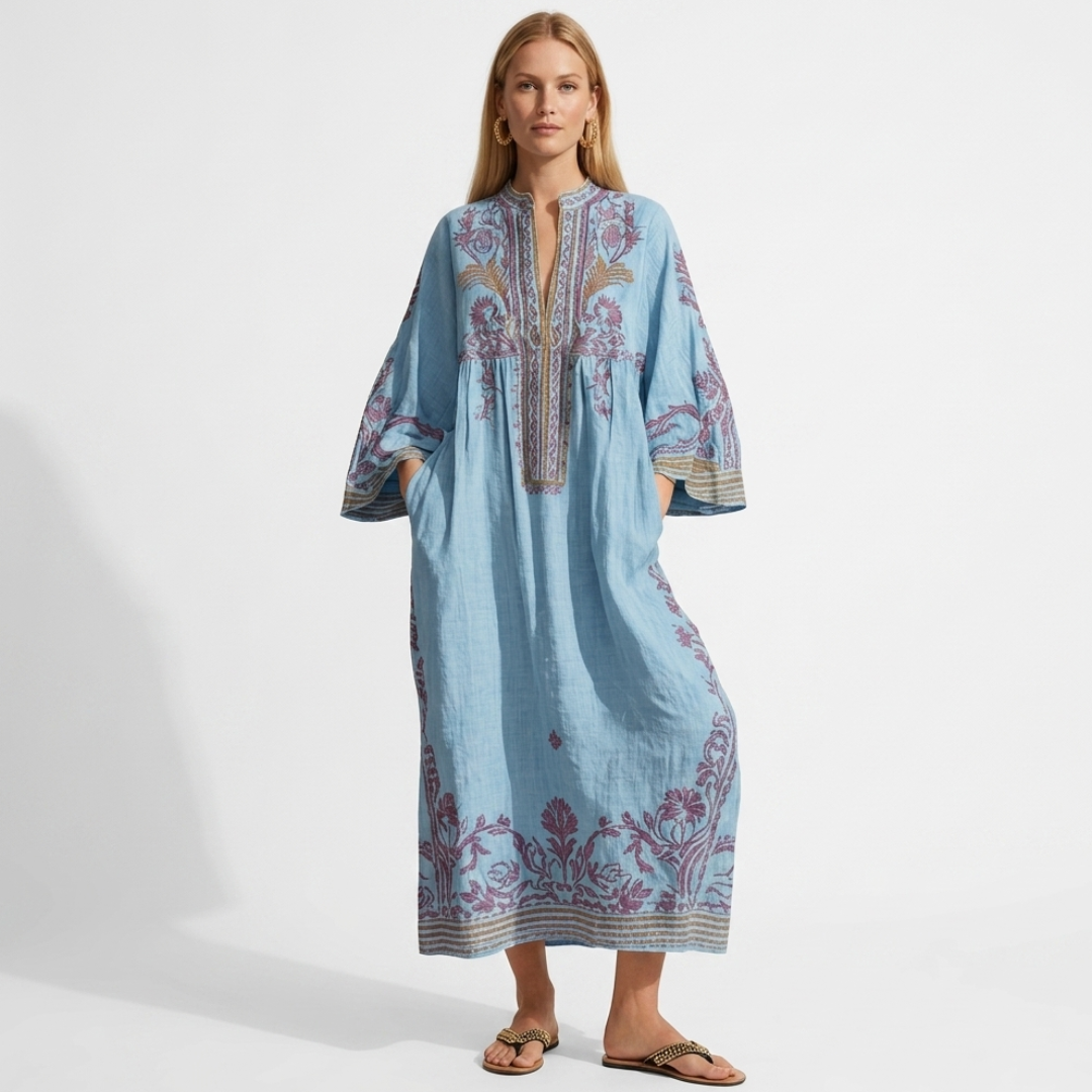 Ariadne - Abito boho con ricami