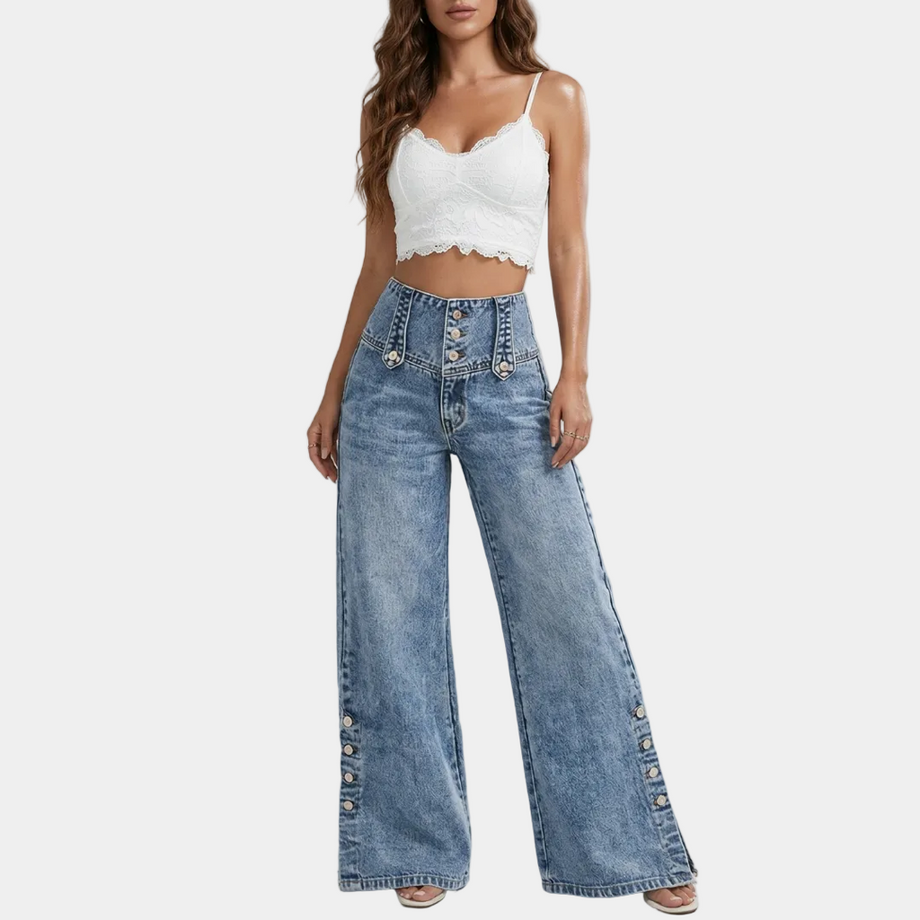 Lara - Jeans da donna a vita alta