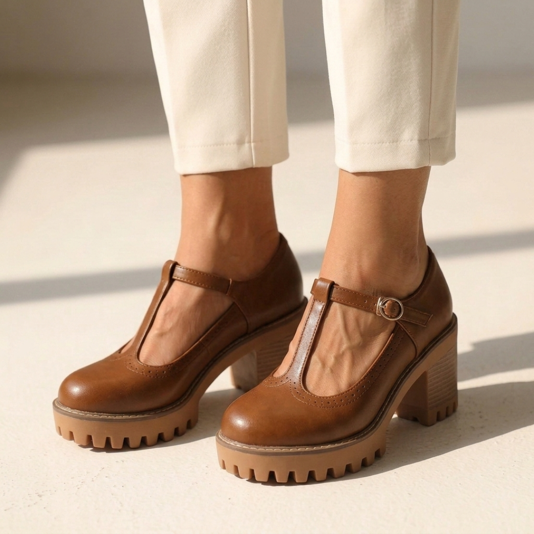 Meg - Tacchi eleganti con cinturino a T