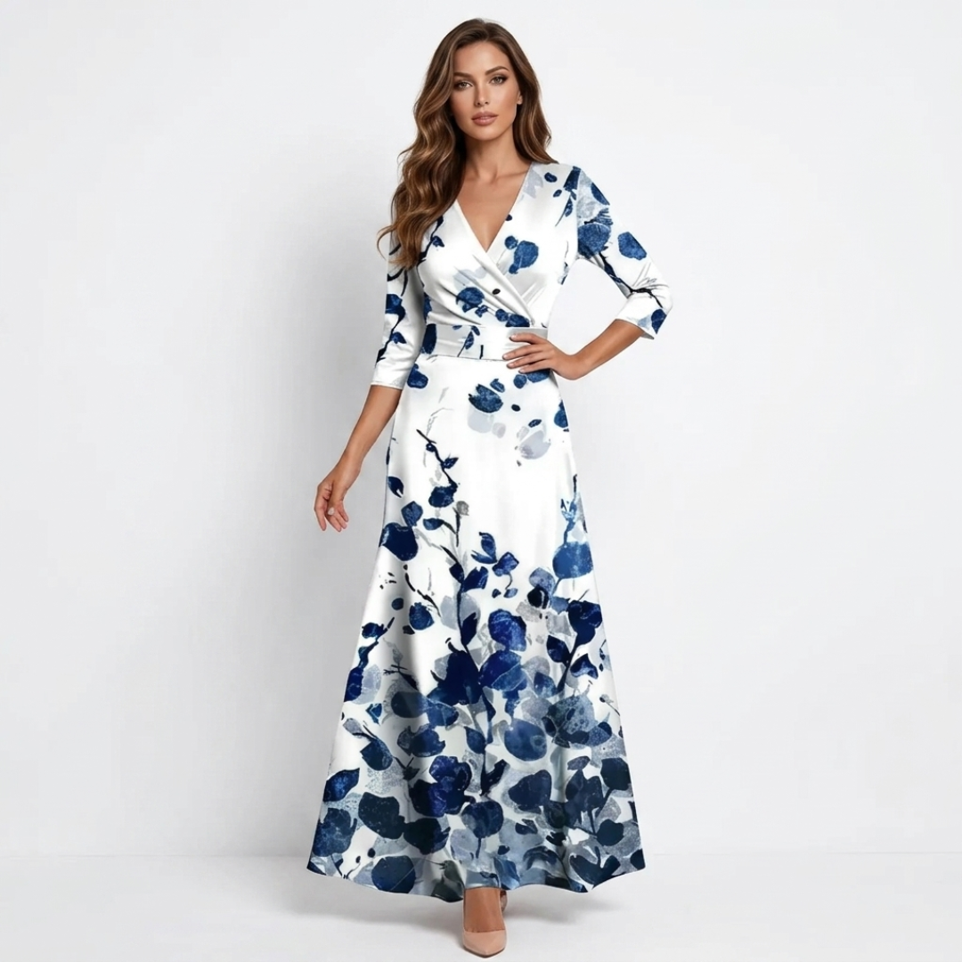 Chloe - Abito Maxi Floreale Elegante