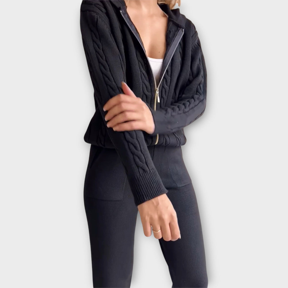 Set Maglione con Cappuccio e Giacca