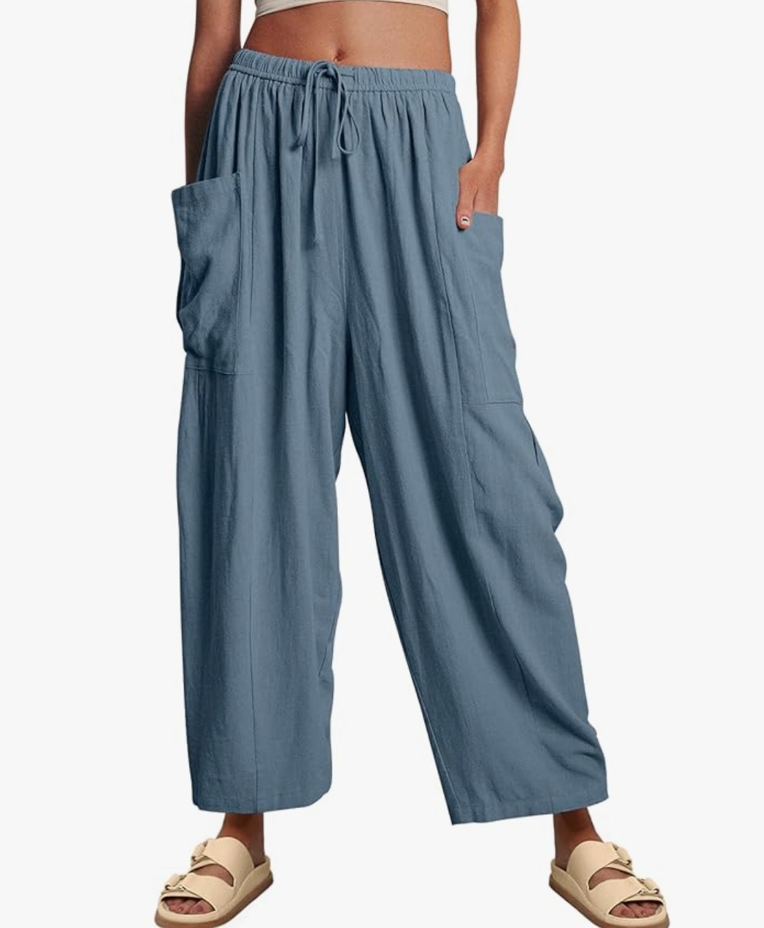 GABRIELLA | Pantaloni estivi con gamba larga