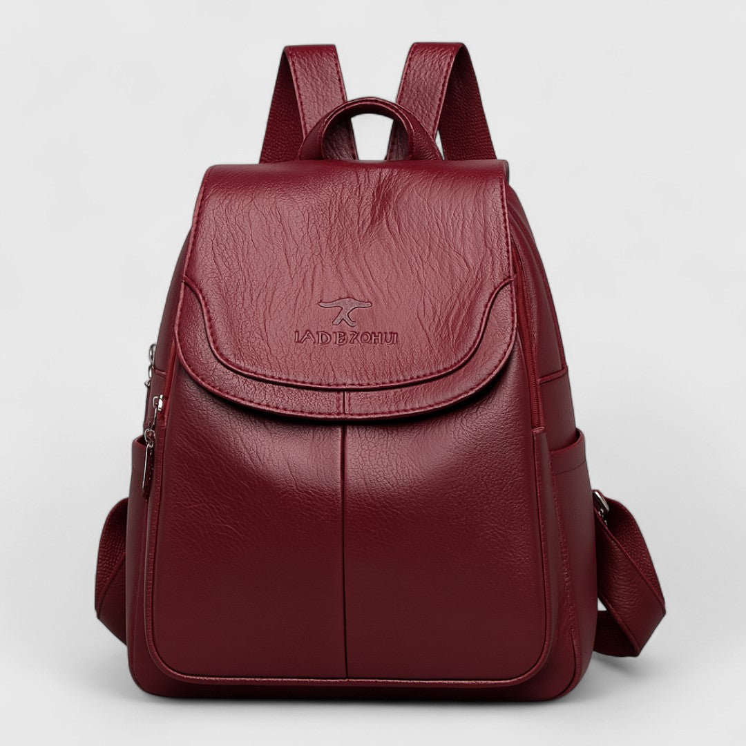 Callisto - Zaino in pelle con design e stile obiettivo