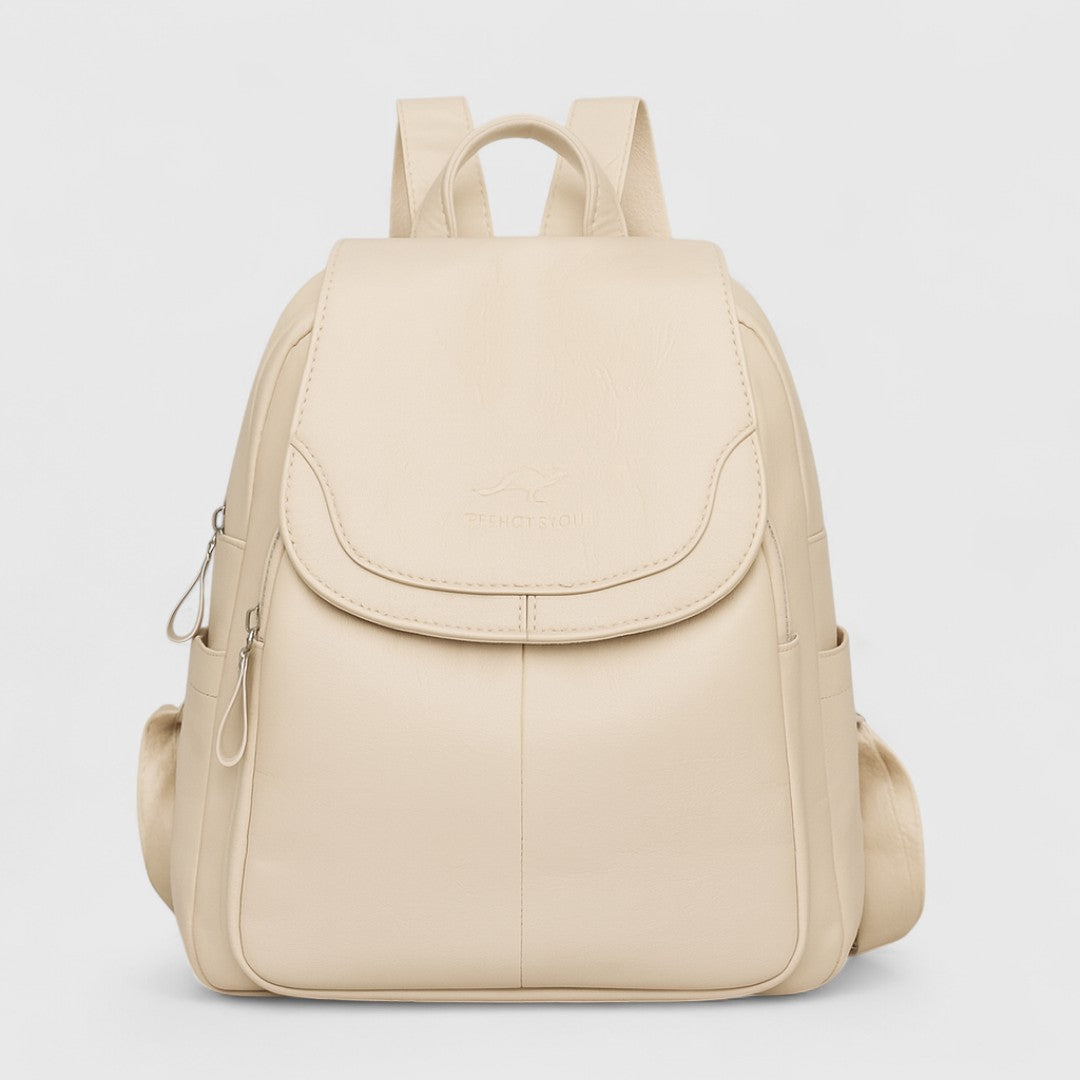 Callisto - Zaino in pelle con design e stile obiettivo
