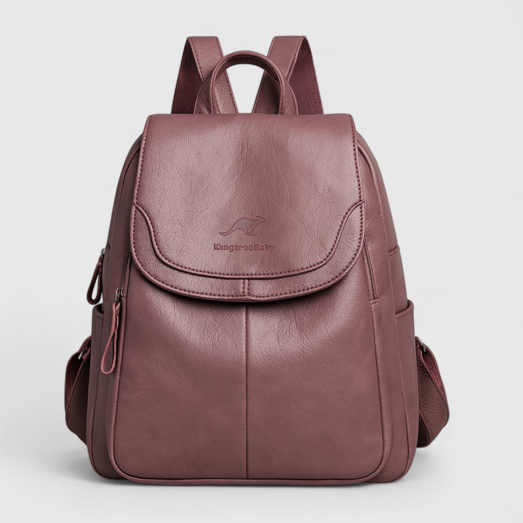 Callisto - Zaino in pelle con design e stile obiettivo