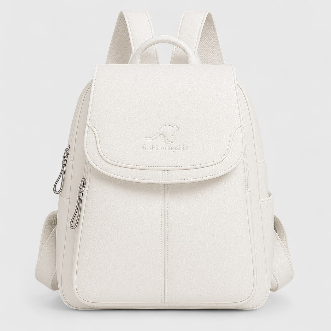 Callisto - Zaino in pelle con design e stile obiettivo
