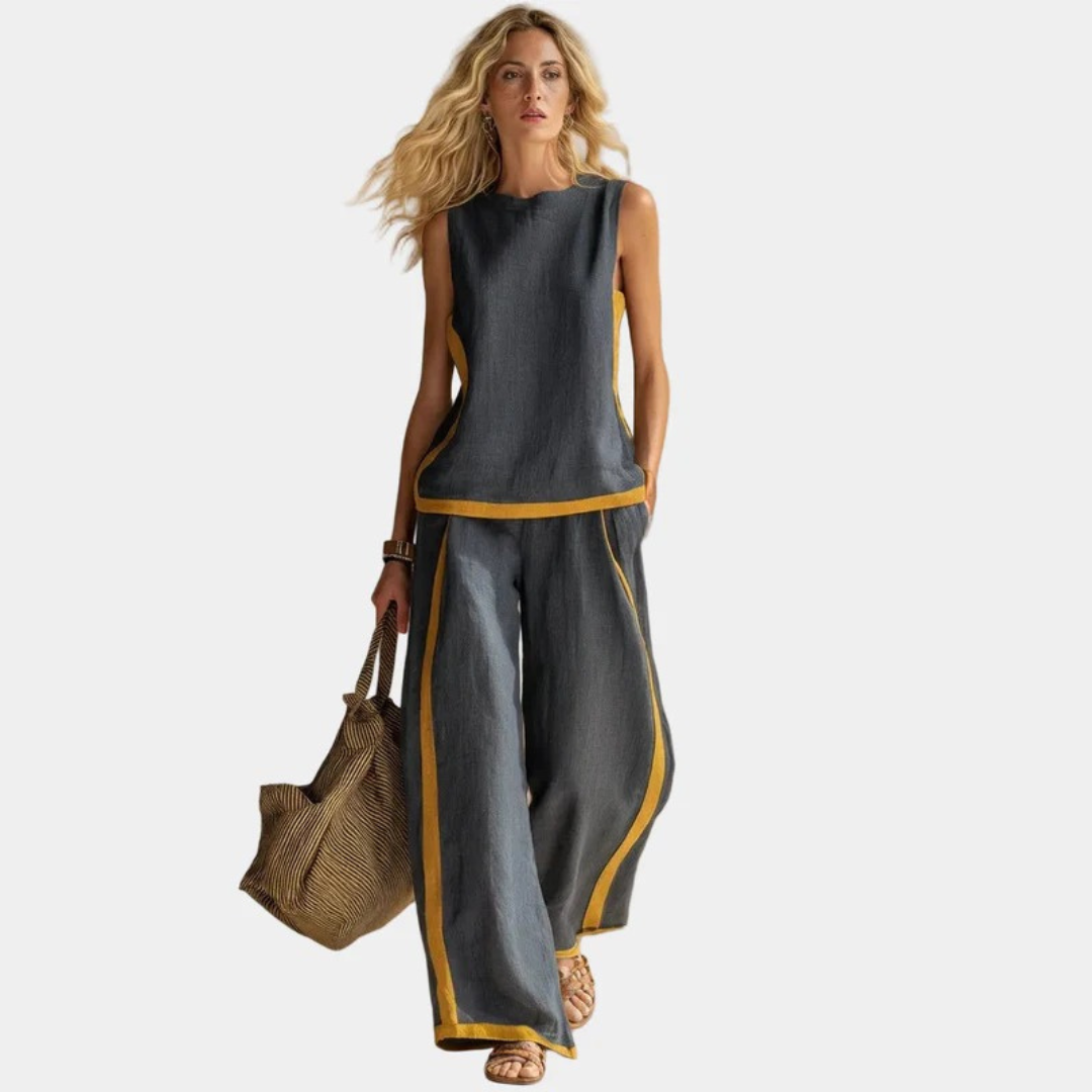 Gaia - Set donna in lino e cotone