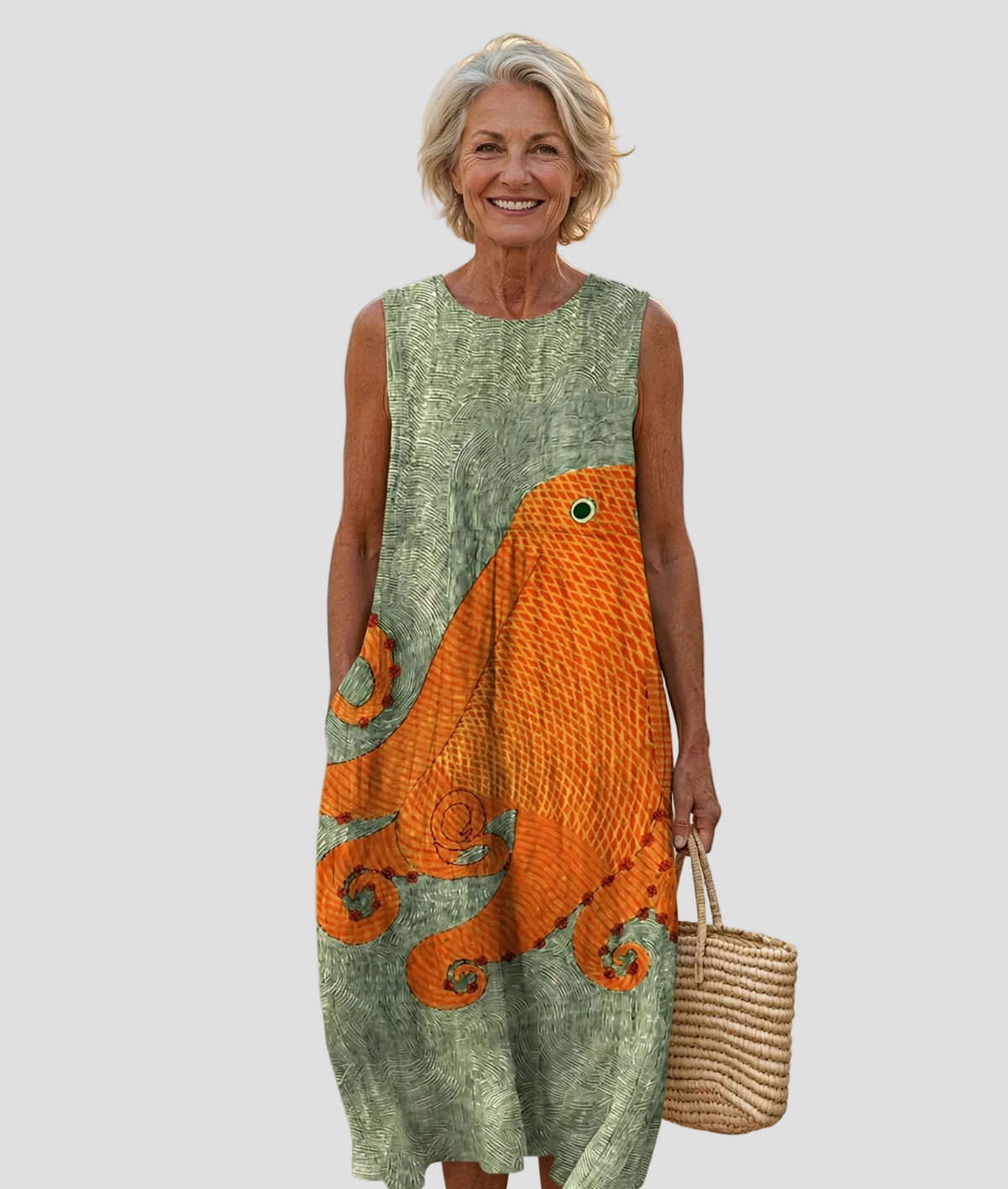 Danae | Abito Midi Oceanico