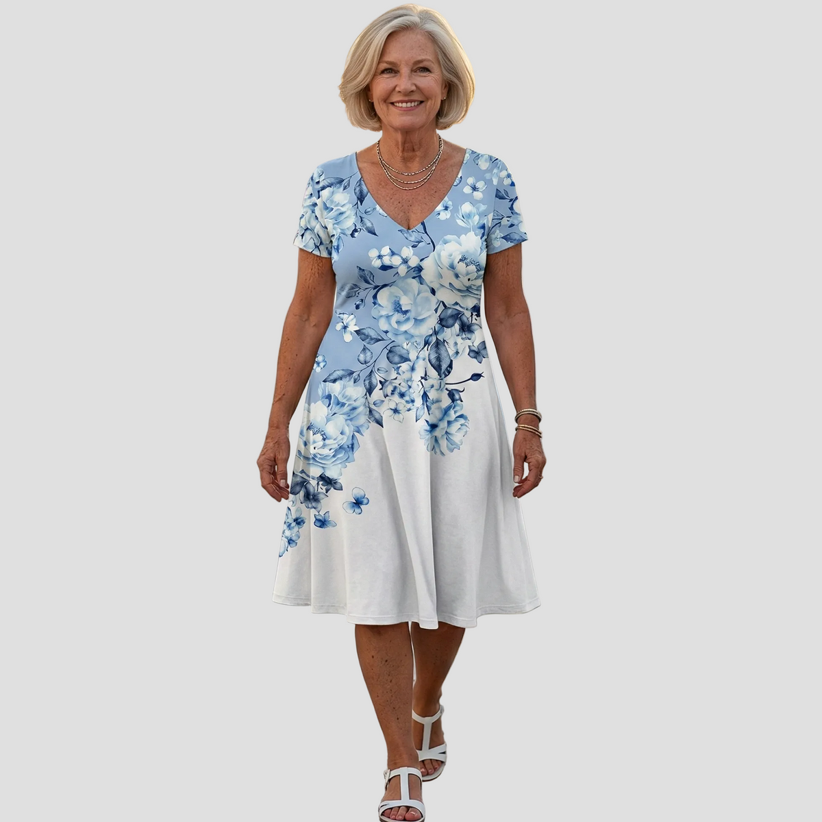 Leda – Vestito con stampa floreale