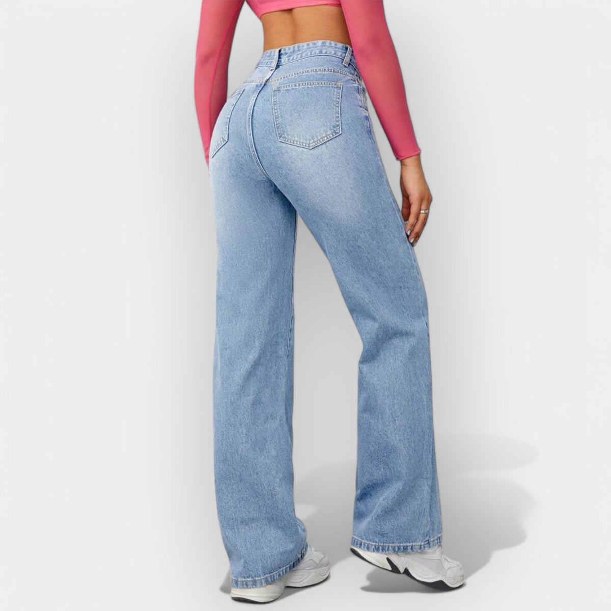 Jeans a Linea Rettangolare