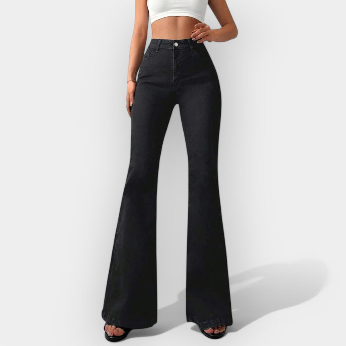 Jeans Bootcut a Vita Alta