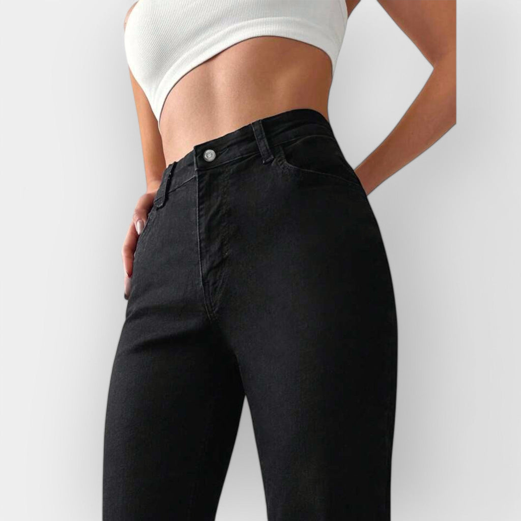 Jeans Bootcut a Vita Alta