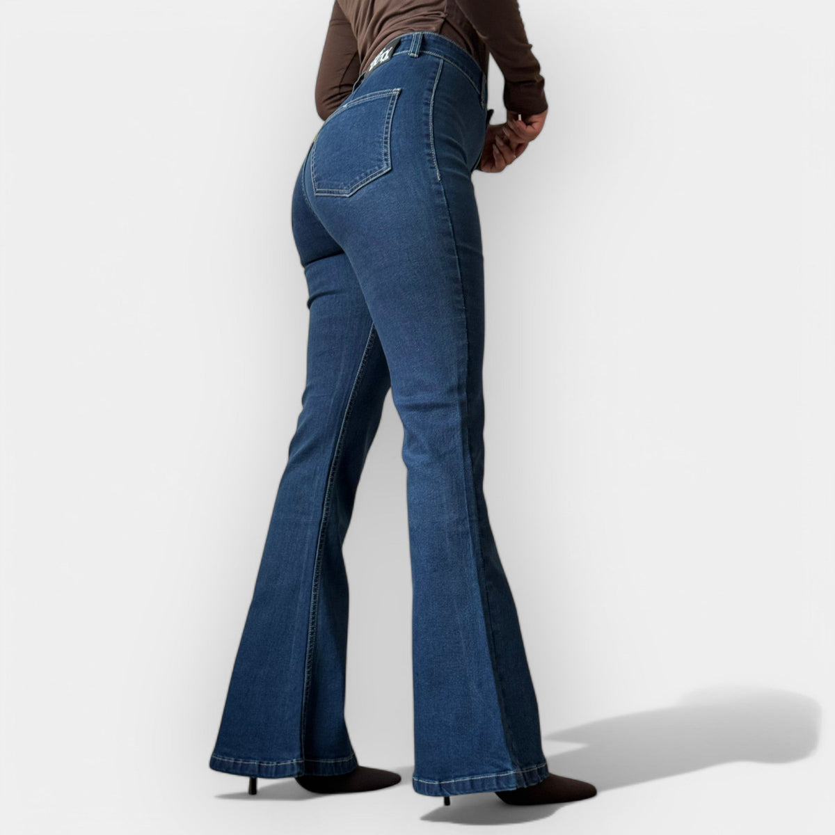 Jeans Flare a Vita Alta